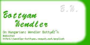 bottyan wendler business card